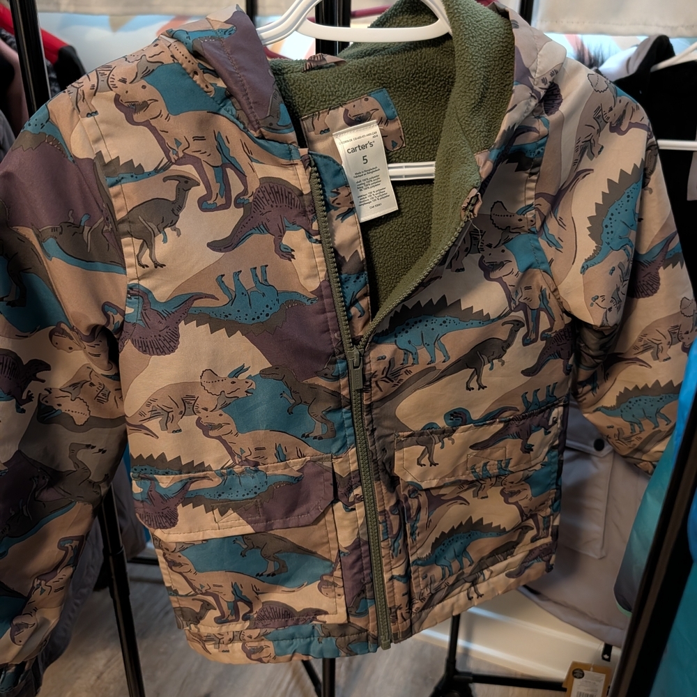 Lot Of 4 Boys Spring Coats- Fleece, Size 4/5- Gusti, Mtn, Carter's, Arie - Picture 4 of 6